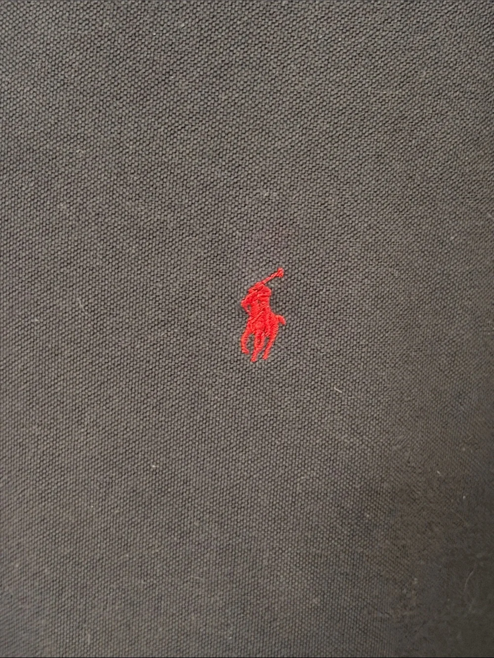 🐎🐎🐎BOGOHO🐎🐎🐎Polo by Ralph Lauren Navy Polo with Red Pony White Collar Trim-2XL